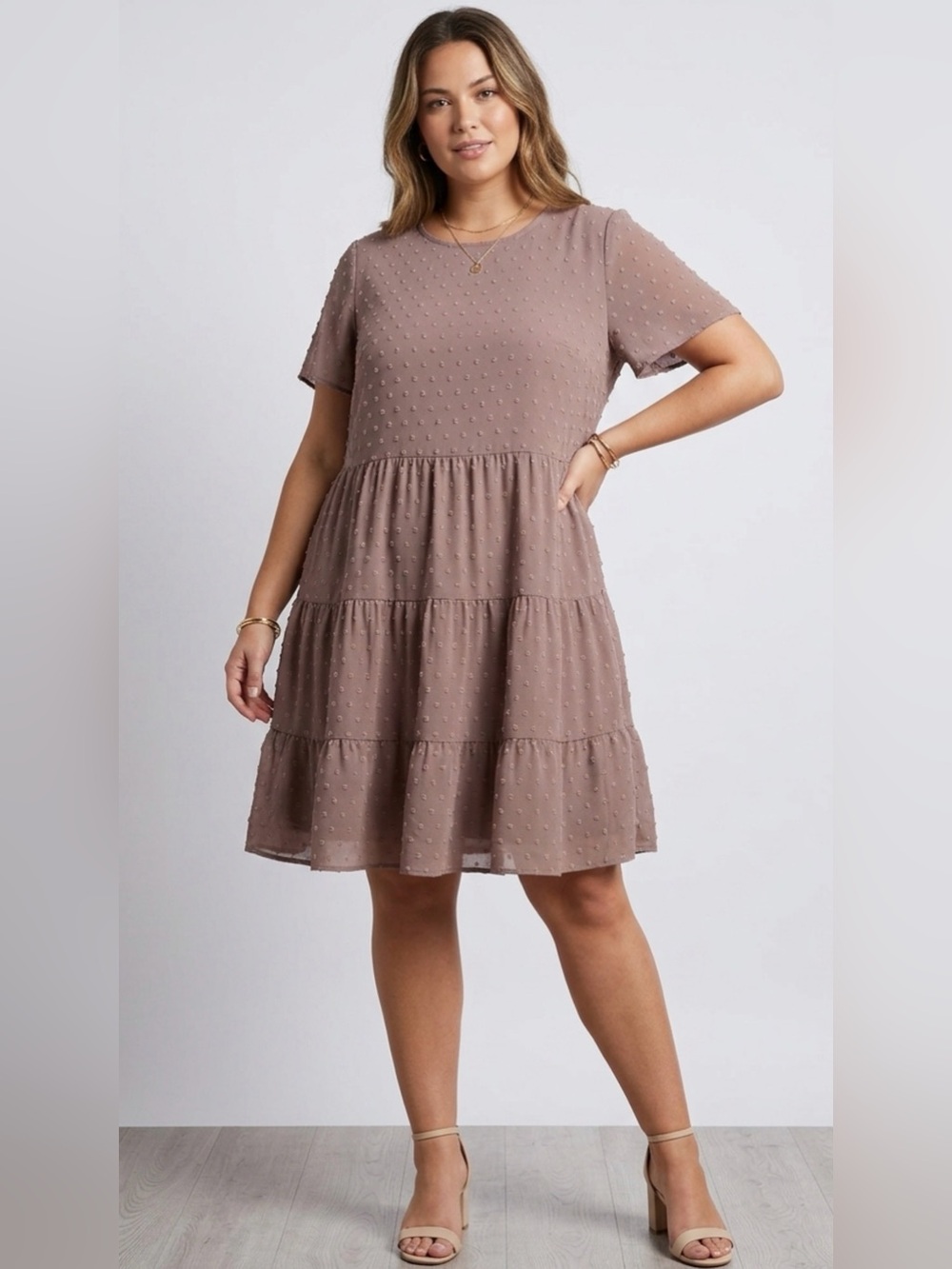 SHEIN Women’s Tiered Midi Dress